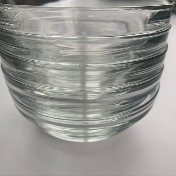 Vintage Made in France Set Clear Glass Round Food Prep Mixing Bowls 4.75”Duralex - Picture 4 of 6